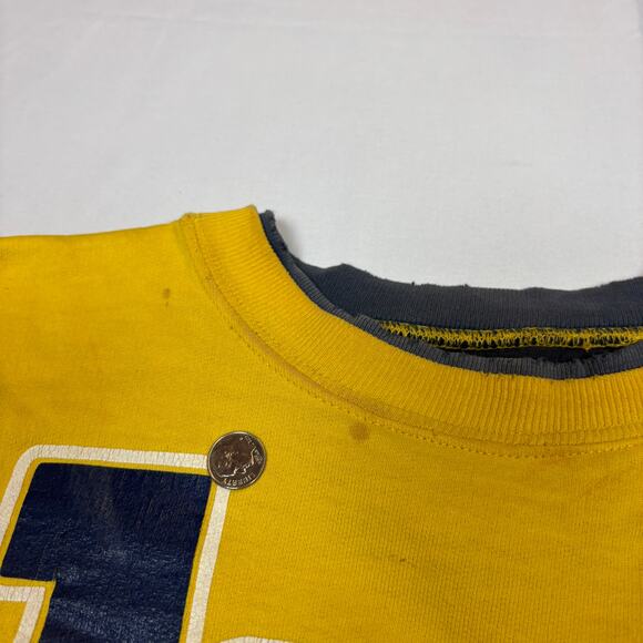 Vintage University of Michigan Spellout Sweatshirt Calhoun Crewneck 80s 90s - Picture 9 of 13